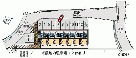 ★手数料０円★浅口郡里庄町浜中　月極駐車場（LP）